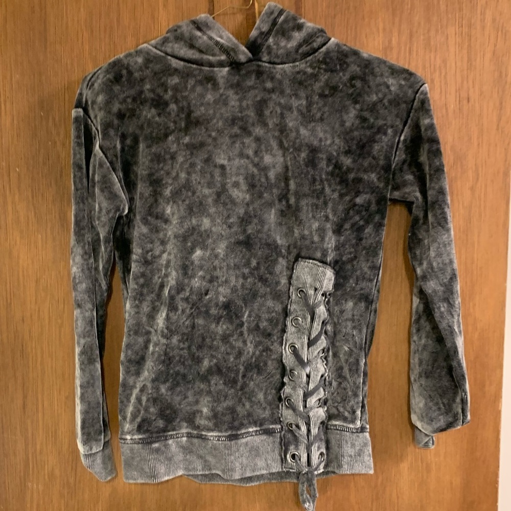 Vintage Havana Gray Hoodie - Size 14/Large